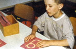 Einsatz von Montessori-Material